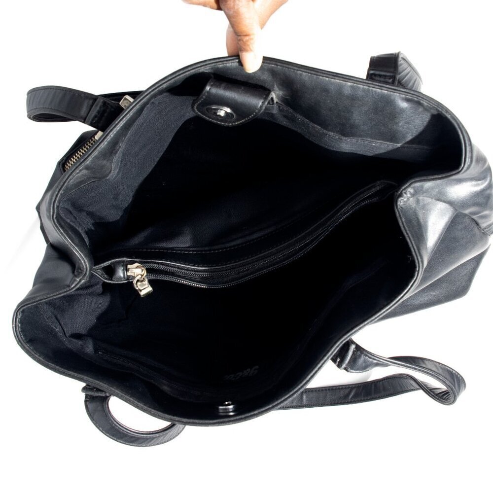 9 & Co. Black Leather Shoulder Bag - Picture 3 of 4